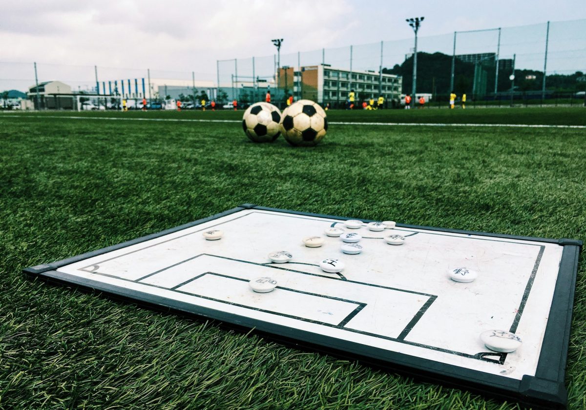 Tactics board, football, soccer, exercise